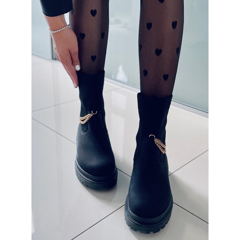 PA1 Čizme s fleksibilnim Jesse Black gornjištem crno 1