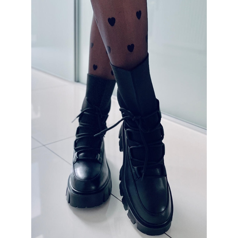 PA1 Čizme s fleksibilnim gornjim dijelom Thicke Black crna 1