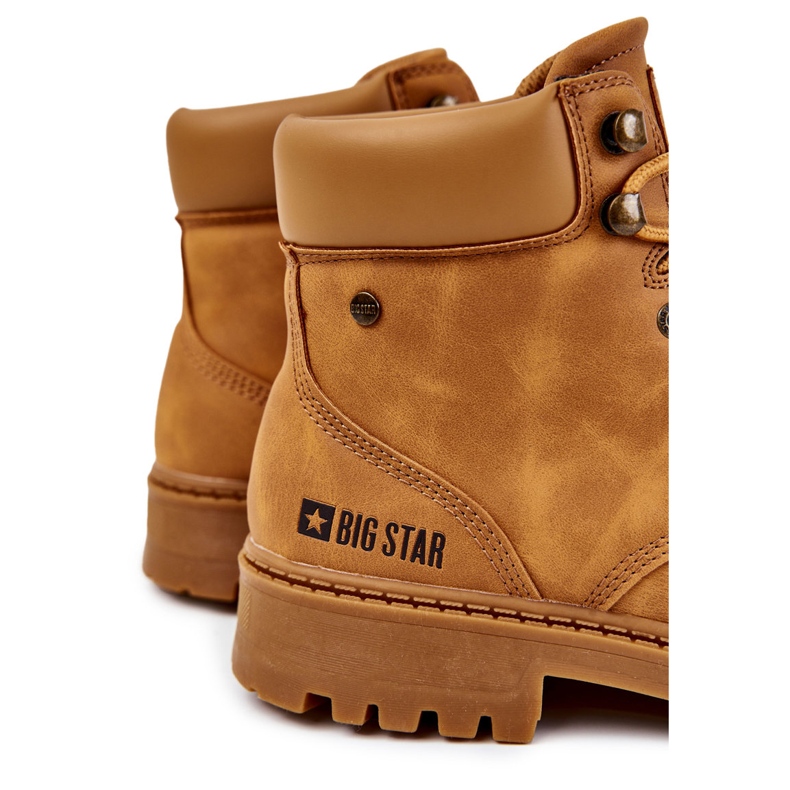 Muške trappers Memory Foam Big Star KK174207 Camel višebojan žuta boja 1