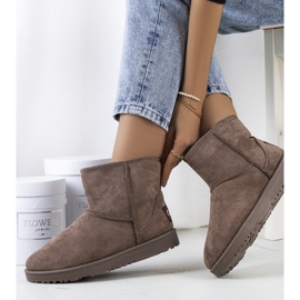 PA1 Ženske smeđe čizme za snijeg iz Nanne smeđa 1