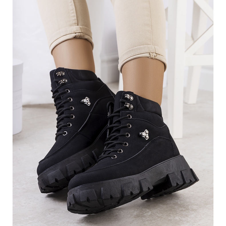 PA1 Bisa ženske planinarske cipele crne boje crno 1