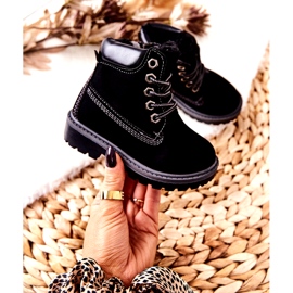 PA1 Dječje Trappers čizme crne Milos H-50A / C crna 3