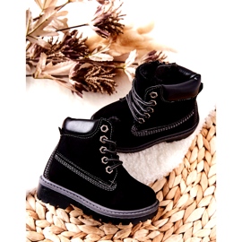 PA1 Dječje Trappers čizme crne Milos H-50A / C crno 2