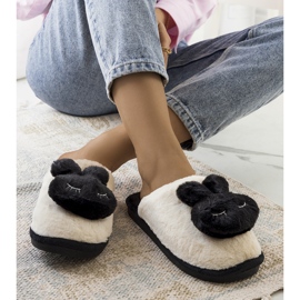 Inna Crne papuče sa zecom Rabbit bijela 1