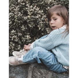 Big Star Dječje tople čizme s velikom zvijezdom na čičak KK374189 Bež-zlatna smeđa 2