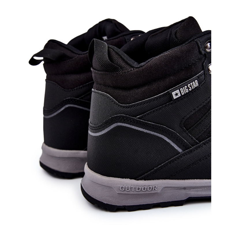 Muške grijane cipele za planinarenje Big Star KK174371 crne crno 1