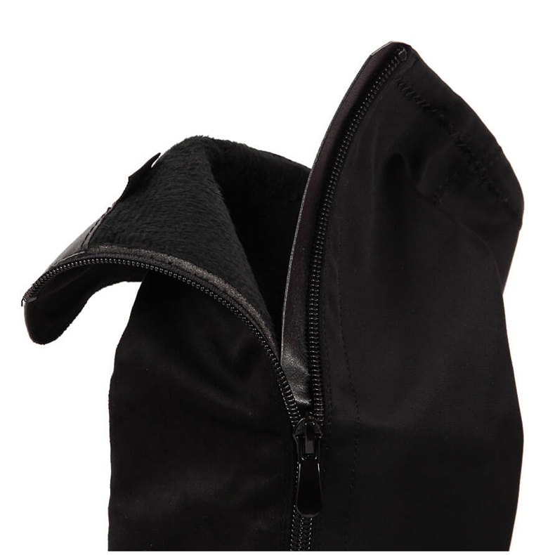 Crne Filippo crne čizme od brušene kože crno 2