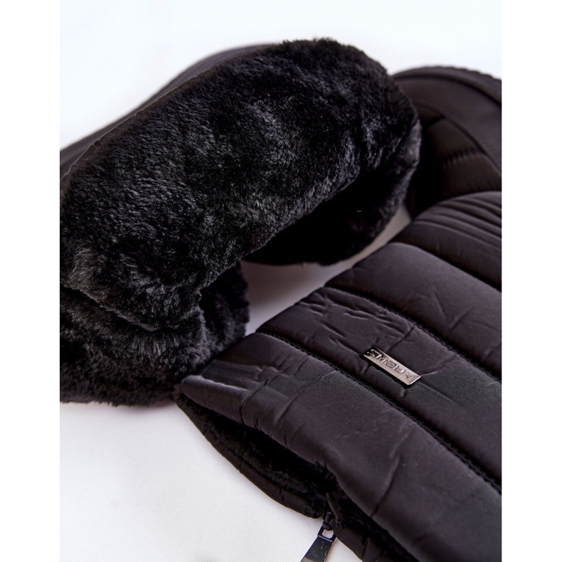 Crne tople čizme za snijeg Calena crna 2