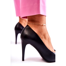 Sergio Leone Klasične crne kožne štikle Magically 1396 crna 4