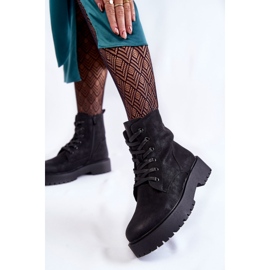 Sergio Leone Ženske čizme s platformom Black Randi crno 2
