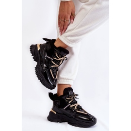 PM1 Ženske crne izolirane sportske čizme Edora crno 2