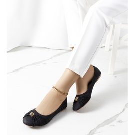 PA1 Crne balerinke sa sjajnim Like yourself ukrasom crno 1