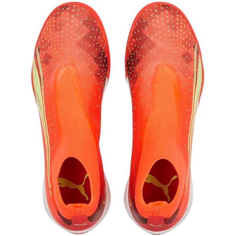 Puma Ultra Match+ Ll Tt 107034 03 tenisice za nogomet narančasta narančaste i crvene 2