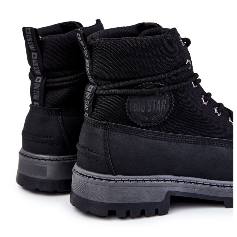 Muške čizme Big Star od memorijske pjene KK174206 crne crna 1