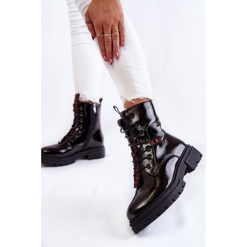 Lakirane tople čizme La.Fi 250054B-LA crne crno 2