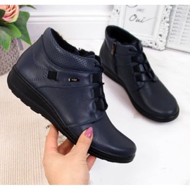 Izolirane kožne čizme Helios W H521B tamnoplava 1