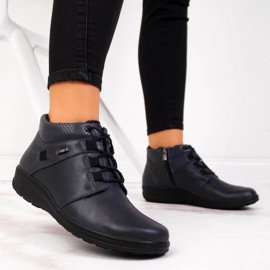 Izolirane kožne čizme Helios W H521B tamnoplava 2