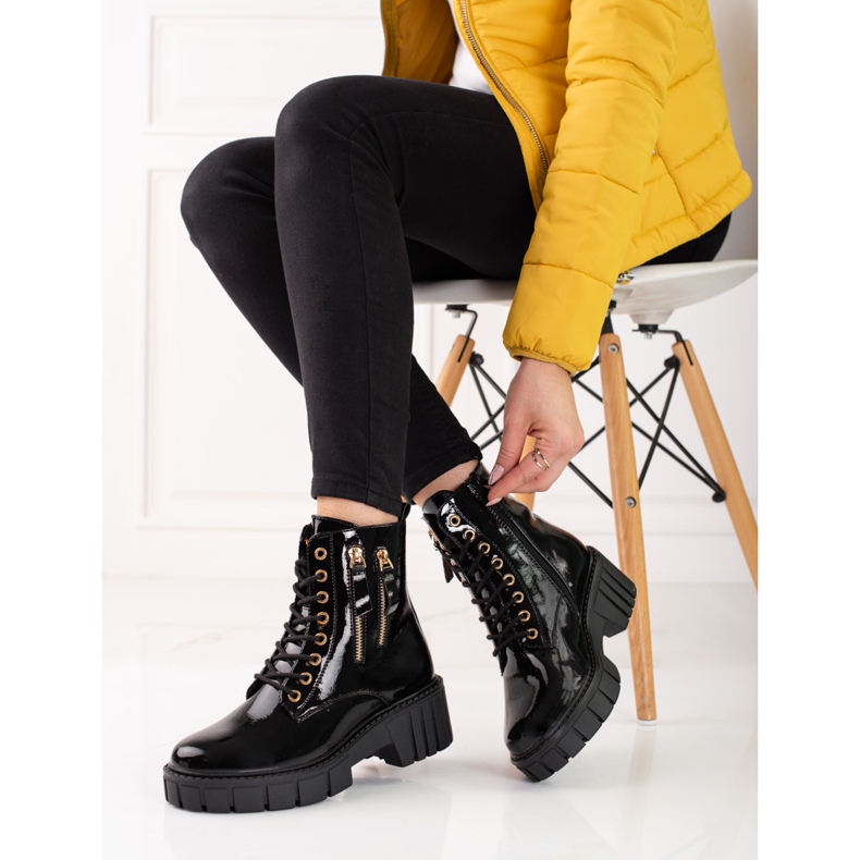 Goodin Moderne hvataljke s ukrasnim patentnim zatvaračima crna 1