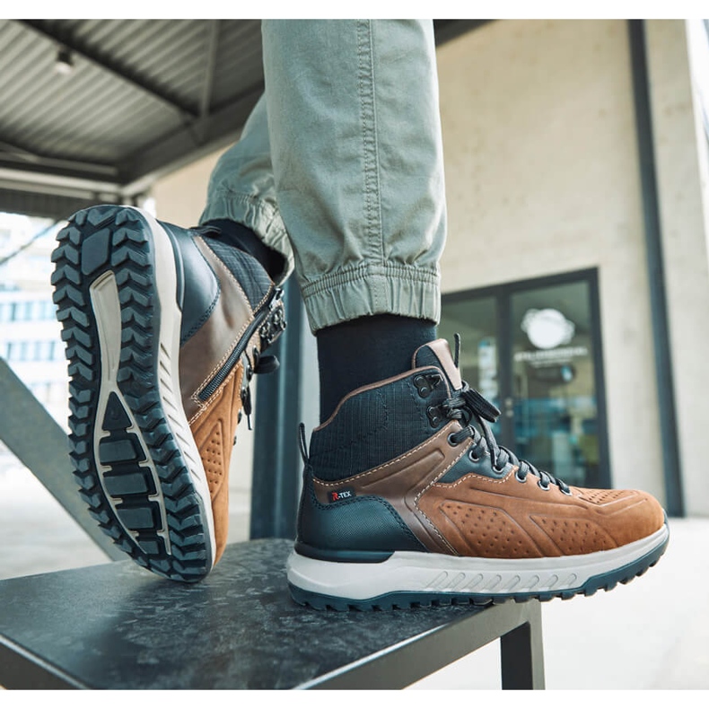 Smeđe muške cipele Rieker U0161-42 smeđa 1