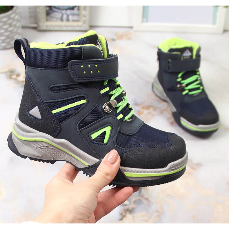 News Cipele za dječake izolirane ovčjom vunom tamnoplave Novosti crno mornarsko plava zelena 1