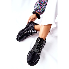 Lakirane cipele Sergio Leone PB210 Crna 4