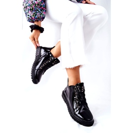 Lakirane cipele Sergio Leone PB210 Crna 2