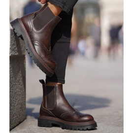 Marco Shoes Marco Chelsea čizme smeđa 1