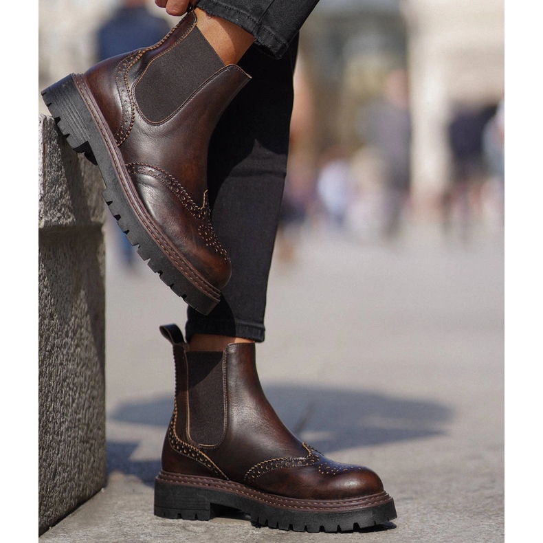 Marco Shoes Marco Chelsea čizme smeđa 1