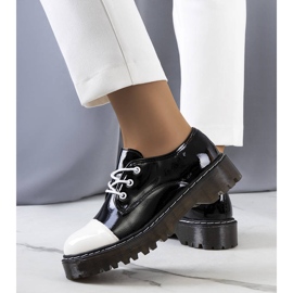 PA1 Crne lakirane Cardin cipele bijela crno 2