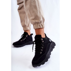 Ženske Otto crne tople cipele za planinarenje Trappers crna 1