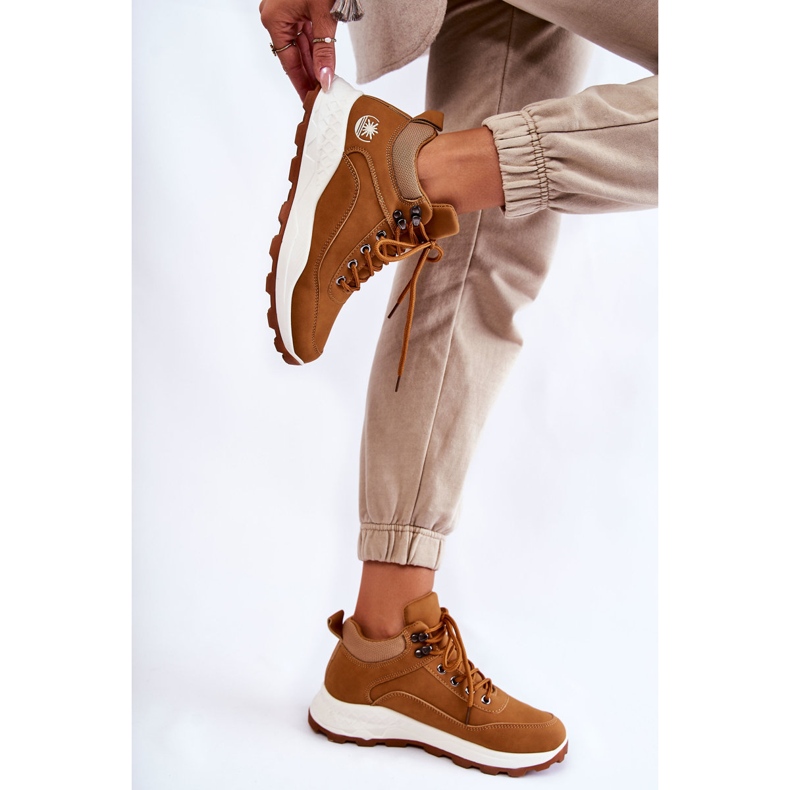 PA1 Ženske tople cipele za planinarenje Trappers Camel Otto smeđa 2