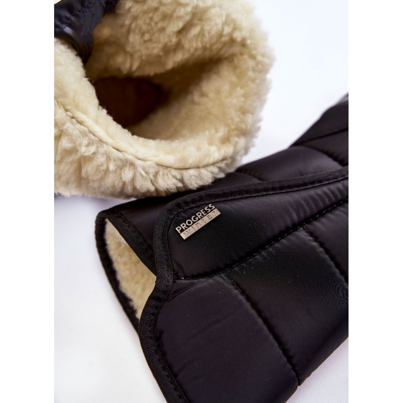 Ženske čizme za snijeg s čičkom Progress PROGJ-22-128 crne crno 2