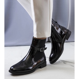 Crne lakirane Isonti čizme crna 1