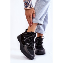 Ženske planinarske cipele Big Star od memorijske pjene KK274218 crne crna 1