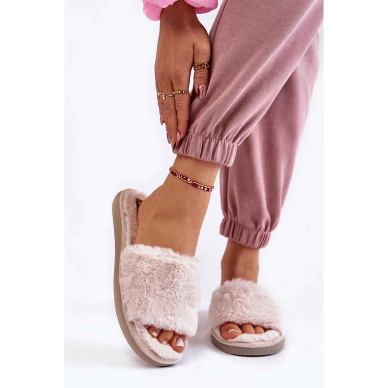 Kućne papuče Papuče s krznom Inblu EK-05-011 Bež 1