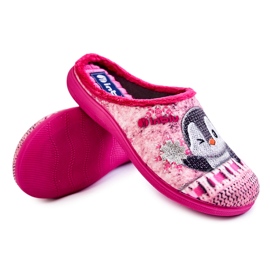 Ženske kućne papuče Penguins Inblu EC-81-023 Pink ružičasta 1