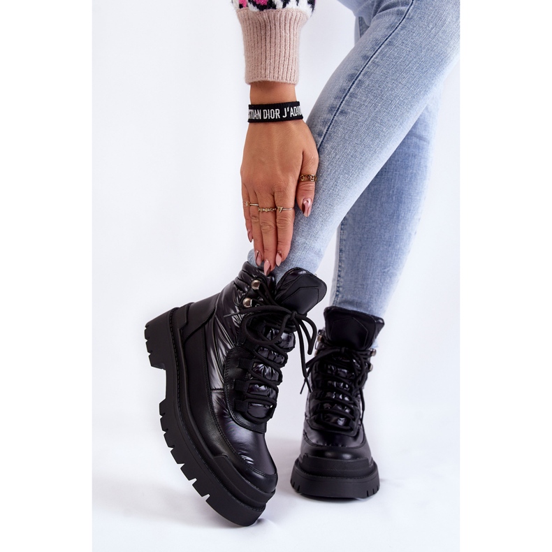 Sergio Leone Ženske čizme na platformu crne Nerine crno 1