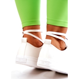 Niske kožne tenisice Big Star JJ274007 Bijele bijela 4