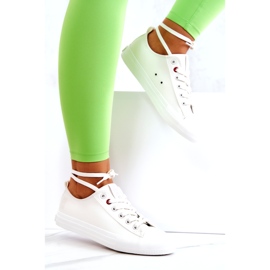 Niske kožne tenisice Big Star JJ274007 Bijele bijela 2