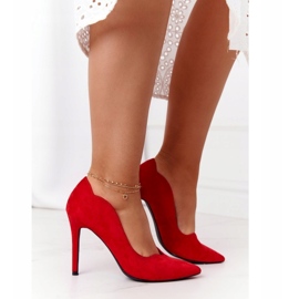 Ženske štikle Suede Red S.Barski Ziger crvena 2