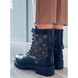 BM Voice Crne ženske radne čizme smeđa crno 1