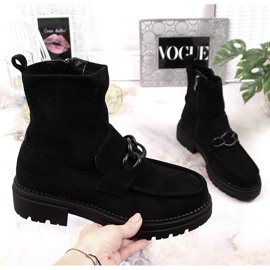 Ženske antilop kožne mokasine crne Laura La.Fi crna 1