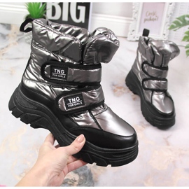 Kositrene čizme za mlade Potocki na čičak srebro 1