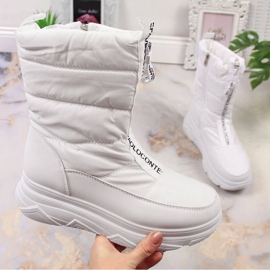 Ženske čizme za snijeg s patentnim zatvaračem, bijele Potocki bijela 1