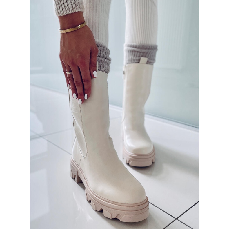 BM Visoke Chelsea čizme Parade Beige bež 2