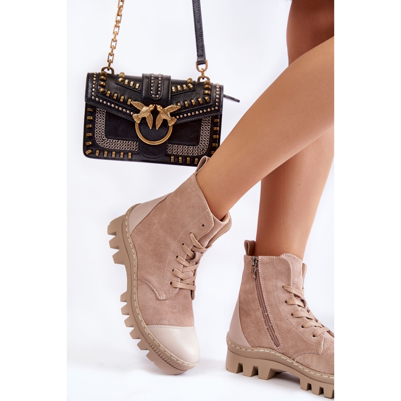 S.Barski Ženske antilop čizme Bež Margot 1