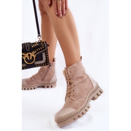 S.Barski Ženske antilop čizme Bež Margot 2