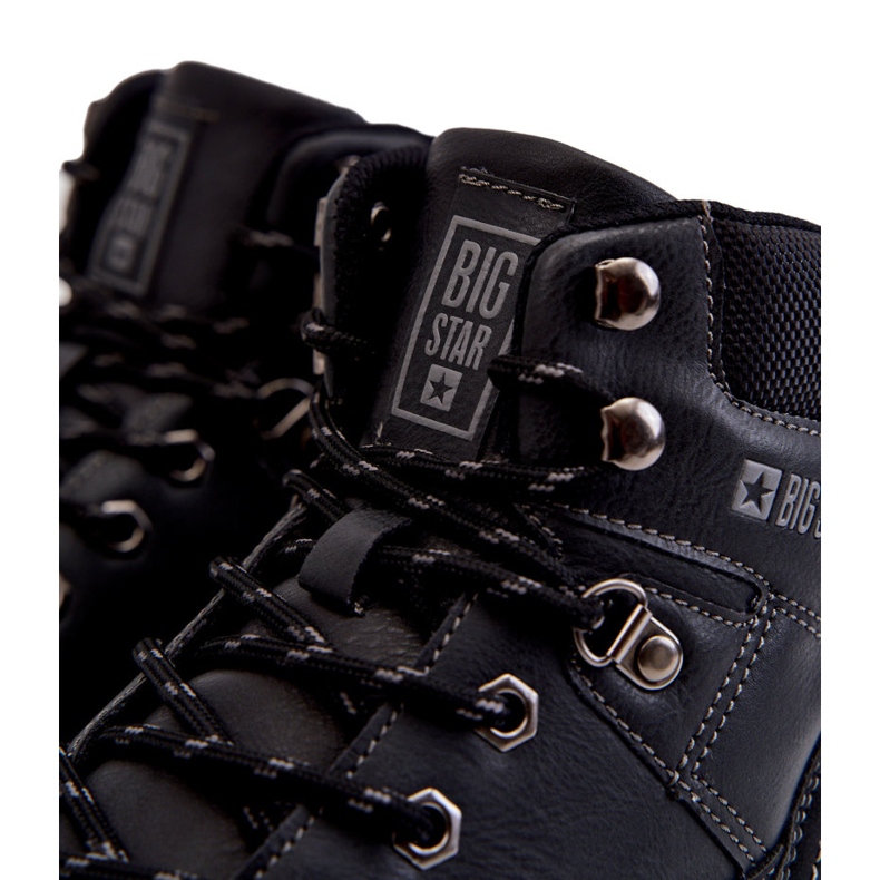 Muške čizme Big Star od memorijske pjene KK174120 crne crna 1