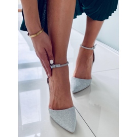 PA1 Svečane cipele na stupu Orchid Silver srebro siva 1