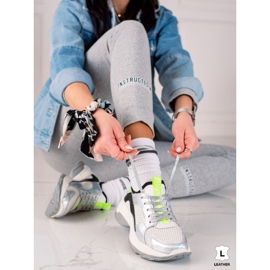 Goodin Ažurne kožne tenisice višebojan 1